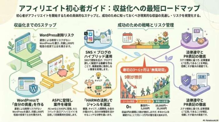 出典:イメージ:WIZ副業探究+plus:ゼロからはじめるAI・ブログ・アフィリエイト